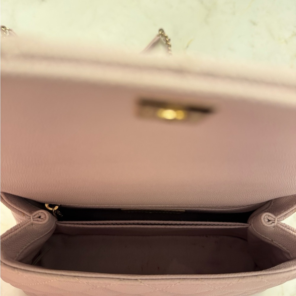 Chanel Mini Coco Handle in Light Lilac with Champagne Hardware - Picture 8 of 9